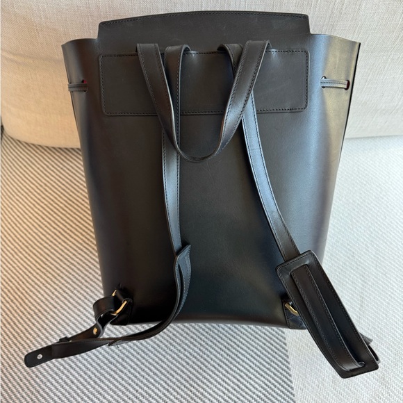 Mansur Gavriel Classic Backpack, Black / Red, regular size - Picture 10 of 13